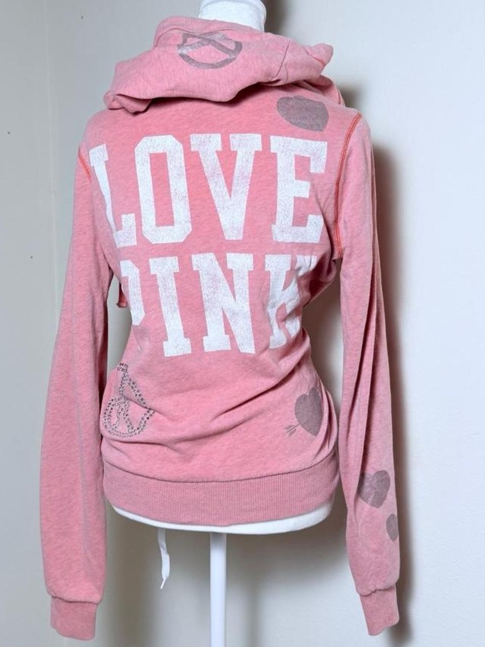 Love Pink Hooded Sweatshirt - Pink